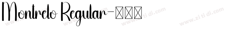 Montrelo Regular字体转换